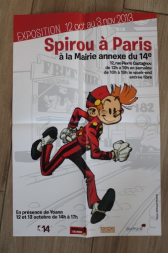 Affiche exposition spirou - affiche,