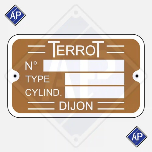 Plaque cadre terrot - plaque,