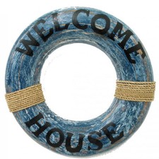 Bois Flottant Nautique Plage Welcome Bague Pirate Mer Thème Décor Mural Porte