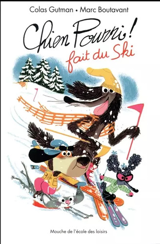 Chien pourri fait ski - chien,