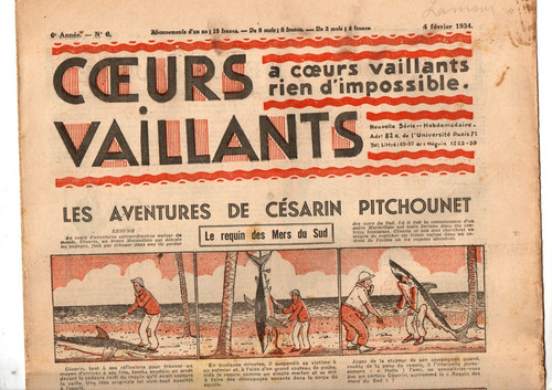 Coeurs vaillants 1934 - coeurs, n°6