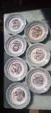 7 assiettes parlantes Creil et
