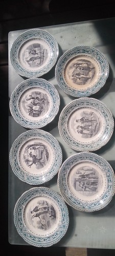 Assiettes parlantes creil et - parlantes,