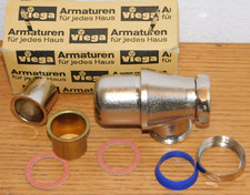 vintage SIPHON viega armaturen NICKELE de QUALITE LAVABO diamètre 42MM 1 1/4