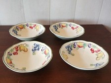 Lot 4 Bols Coupes À Fruits VILLEROY & BOCH Modèle Melina Parfait État 