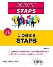 Licence STAPS : Tout en un de Ellipses | Livre | état bon