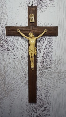 Grand crucifix croix bois - grand,