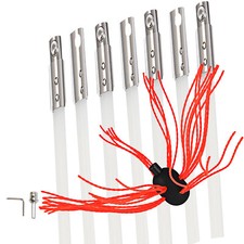 VEVOR Kit Brosse de Ramonage Poêle à Pellet Canne de Ramonage Nylon 7 Pcs Tiges