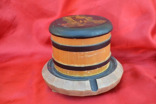 Ancien pot tabac bois - pot,
