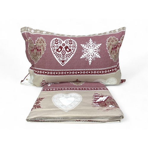 Housse couette double - de, coeur