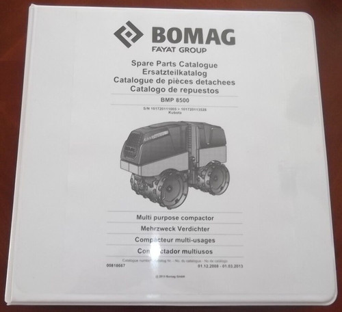 Bomag bmp 8500 catalogue - bomag,