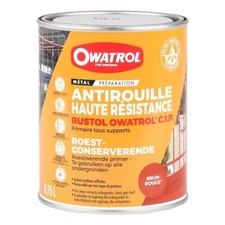 Primaire Rustol CIP anticorrosion haute résistance OWATROL - pot - 75cl