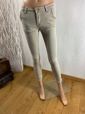 Pantalon coton femme jegging push-up Sugar - 34 Beige