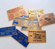Art Populaire Rallye Auto LOT de 8 PLAQUES LAITON Emaillées ou Pas NETLEY MARSH