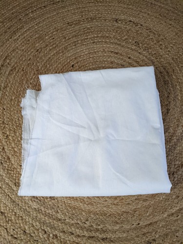 Coupe tissu lin blanc - coupe,