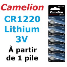 Pile Bouton CAMELION CR1220 / CR 1220 / 3V Lithium