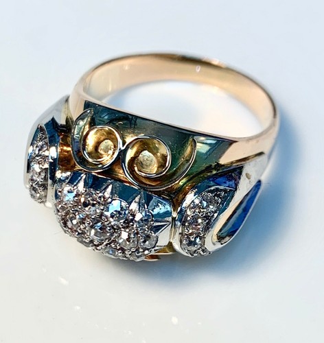 Magnifique bague tank 18 - tank, or