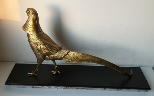 Sculpture statue faisan regule - sculpture,