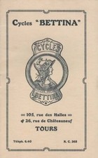 Catalogue - Cycles BETTINA -