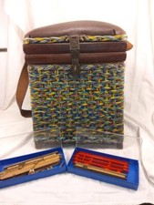 Siege De Pecheur Ancien Tabouret Coffre De Rangement Pêche + Accessoires 