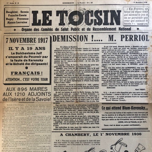 Journal tocsin 11 1936 - tocsin, 07/11/1936
