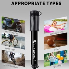 Gonfleur De Pneu Vélo Pompe Portable Presta Pompe Valve Schrader Main Vélo /