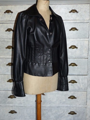 Grf veste cuir noir - grf,