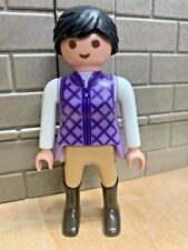 PLAYMOBIL Personnage Femme Cavalière Botte Equitation 03 CUSTOM RARE VINTAGE