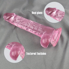 geant Gode dildo  avec ventouse rose jouet flexible neuf sextoys sexe