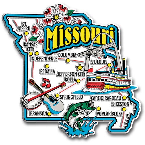 Missouri jumbo state - missouri, magnet