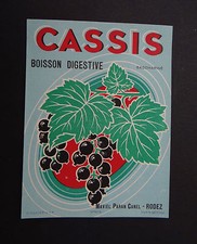 Ancienne étiquette CASSIS