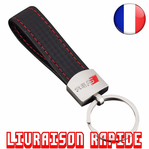 Porte clés audi sline cuir - porte-clés,
