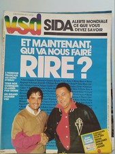 b)VSD n°482 de 27/11/1986; L'humour Français au banc d'essai après Le Luron-Colu