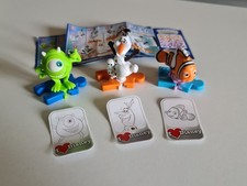 3 figurines Némo, Bob Razowski, Olaf VT328 VT354 VT331 + BPZ - Kinder Disney