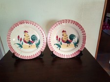 ASSIETTES A COQ DIAMETRE 19cm DEUX EXP.
