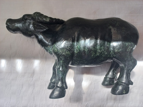 Sculpture buffle chinois - buffle, en