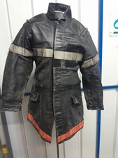 Veste Cuir Pompier Feux Ancienne Obsolète T 96M
