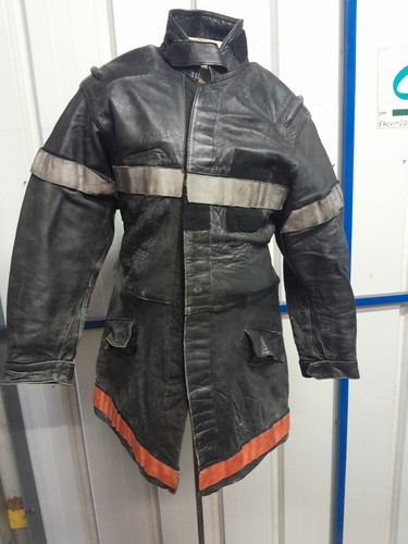 Veste cuir pompier feux - cuir,