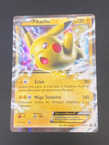 Carte pokemon pikachu xy174 - carte, ex