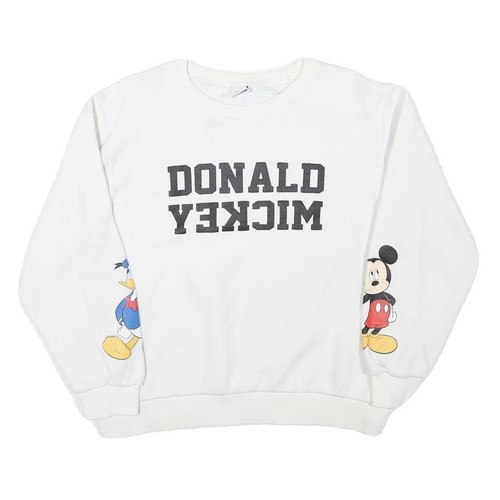 Disney sweatshirt blanc femme - blanc,