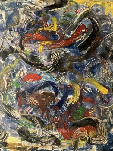 Peinture huile papier - huile,