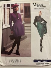 RARE Patron VOGUE CHRISTIAN LACROIX TAILLE 12 à 16 
