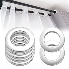 20 Pieces Oeillets Rideaux à Clipser Plastique Oeillet pour Rideaux Détachabl...