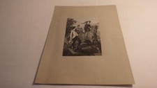 1850.une cavaliere (femme à cheval.chasse.gravure   ).