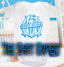 BODY BB HUMOUR Bebe DROIT AU BIB Marseille foot maillot Cadeau Naissance OM