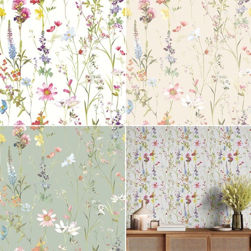 Papier peint floral vintage - floral,