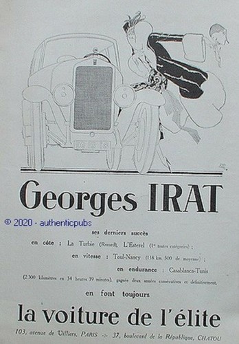 Publicite georges irat - georges,