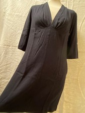 Petite robe noire 36/38 viscose SANDRO preppy chic minimaliste