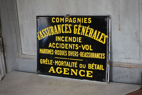 Plaque émaillée ancienne