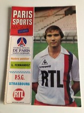 rare Programme lucarne )) PSG V RC STRASBOURG - Saison 1982/83 Poster FERNANDEZ